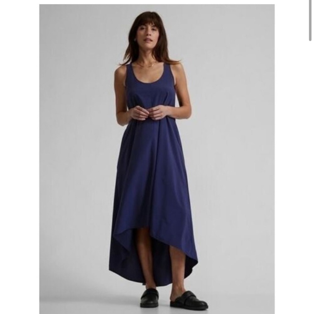 Athleta Women's High Low Dress - Navy Blue